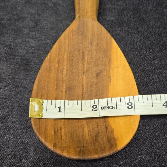 Vintage African Hand Carved Cheeta Large Wooden Spoon - Picture 7 of 8